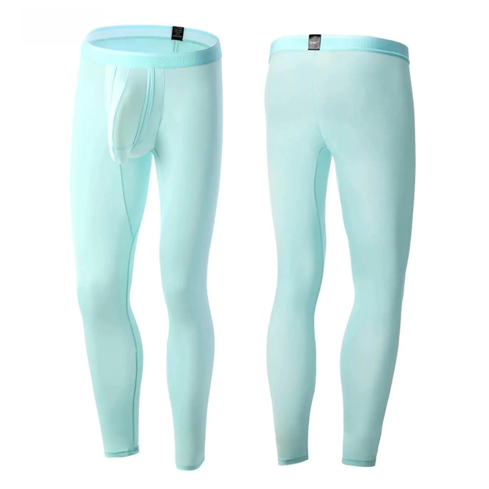 AliExpress Mens Stretchy Skinny Pants Moisture-Wicking Bulge Pouch Sports Leggings Sweatpants Gym Fitness Yoga Jogging Cycling Costume