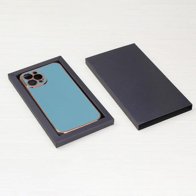 50Pack Mobile Phone Case Kraft Paper Packaging Box for iphone X/S/13Pro Max Kraft Paper Box Drawer Slide Cardboard Box Supplies