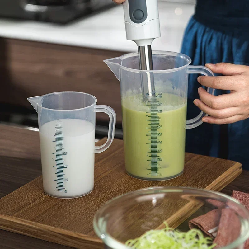 SHIMOYAMA – tasse à mesurer graduée en plastique, cuisson de liquide, pichet, récipient Transparent, bec verseur, tasse de mélange, outil