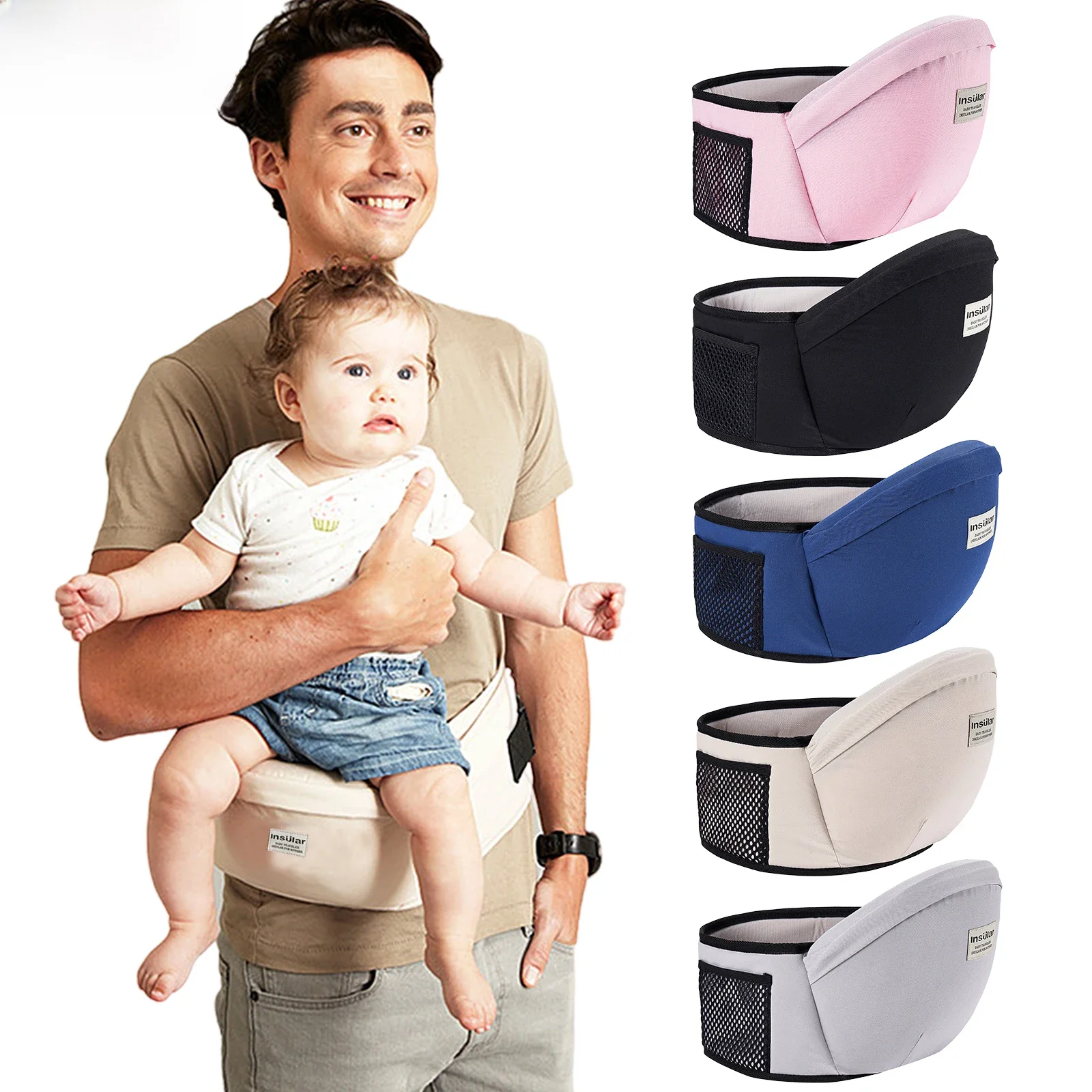 Baby Carrier Waist Stool, Sling Hold Belt, Mochila, Hipseat, Ajustável, Infantil Hip Seat,