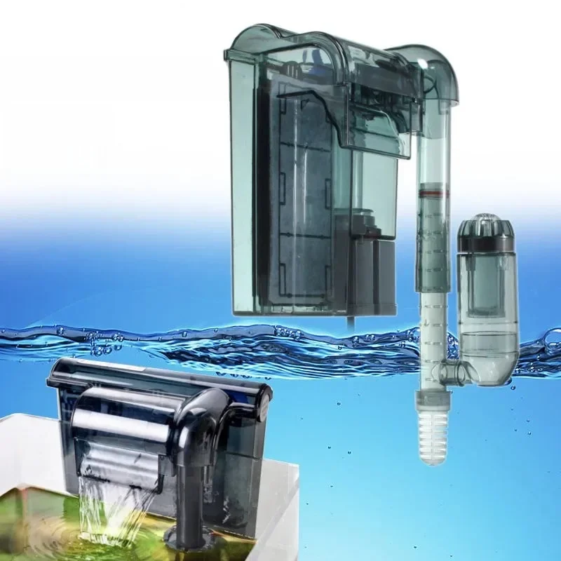 Akwarium zatapialne 3-in-1 wiszące na zewnątrz filtr zasilania do akwarium wodospad zewnętrzna akwarium pompa powietrza HI-330/HI-430 — zdjęcie 2