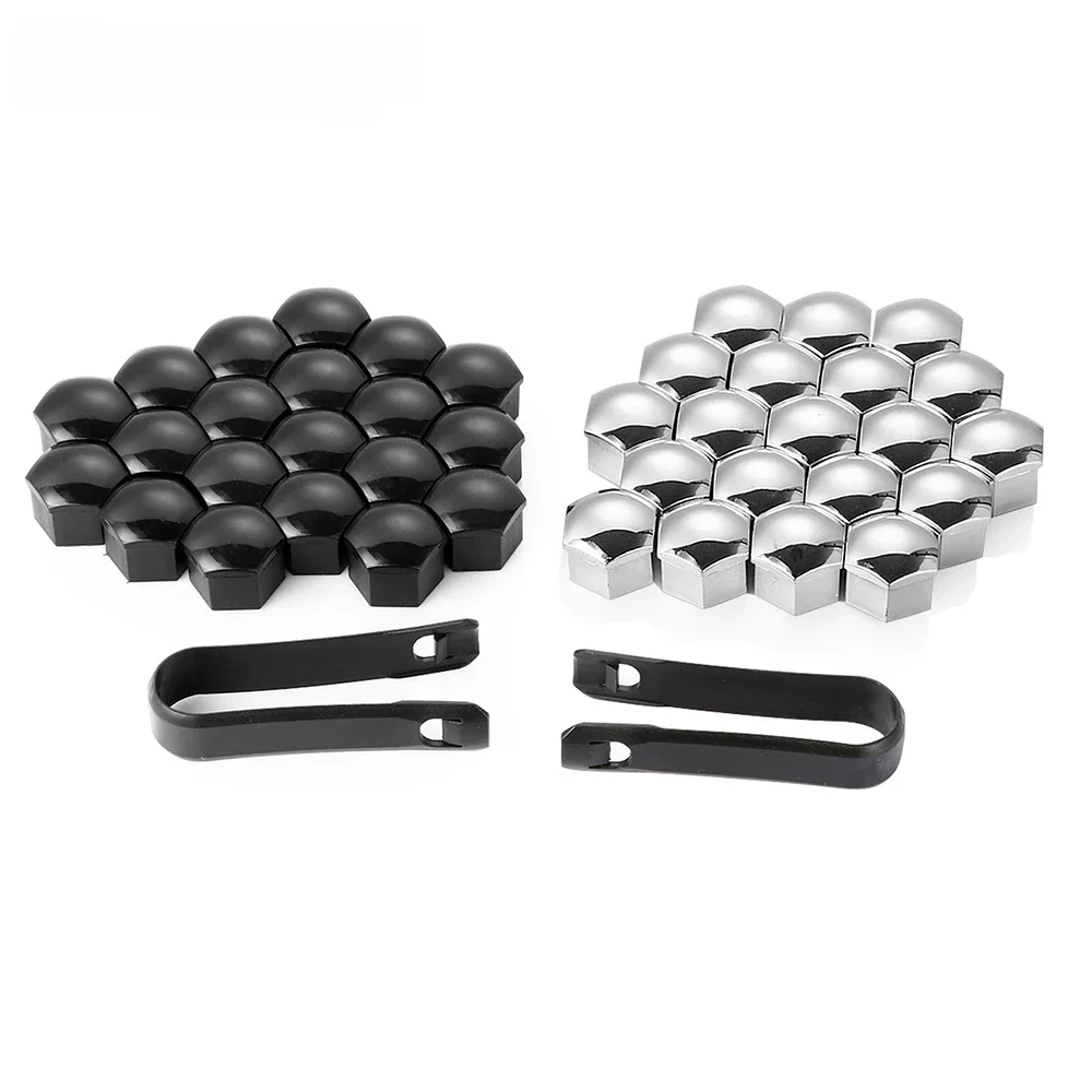Couvercles d'écrou central de boulon de roue, 17mm, 20 pièces/lot 321601173 A pour Skoda octavia a5 a7 1 rapid fabia yeti superbe accessoires