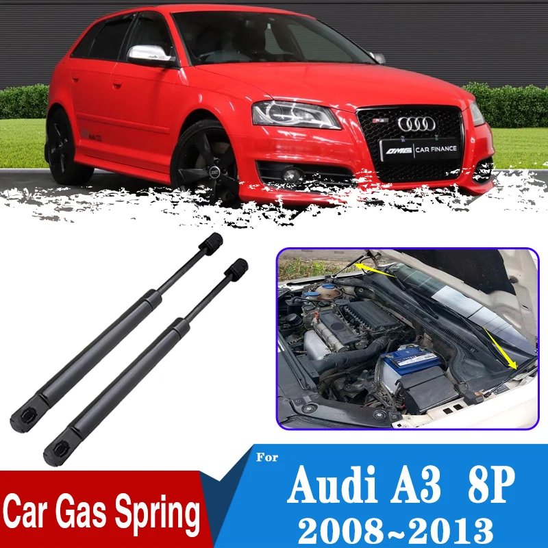 

For Audi A3 S3 RS3 Sportback 8P 2008~2013 Car Front Hood Shock Bar Supporting Strut Spring Engine Supporting Car Accessories