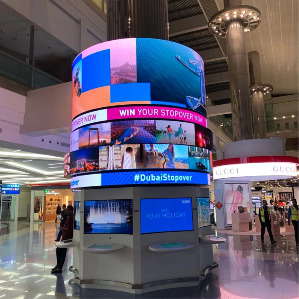 P2.5 indoor 320x160mm Pixel Pitch video wall LED Display screen soft flexible LED module