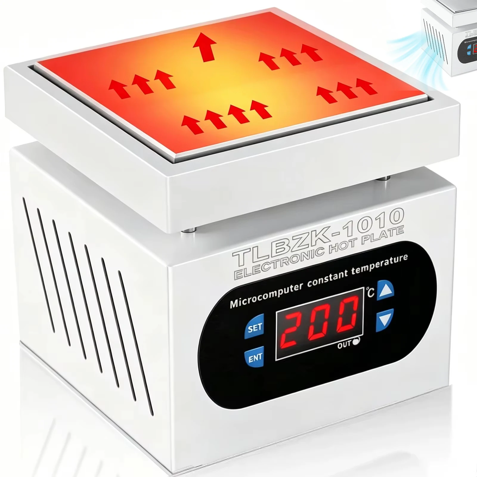 Plaque chauffante électrique à écran LCD 300*300mm, micro-ordinateur, pour soudage, préchauffage, table de travail de soudeur, outil de réparation et de chauffage