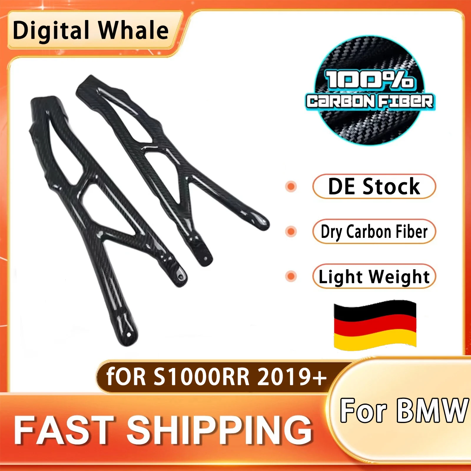 Couvercle de cadre de moto en Fiber de carbone 3K, carénage pour BMW S1000R M1000R S1000RR M1000RR 100% 2020 2021 2022 2023 2024 2025