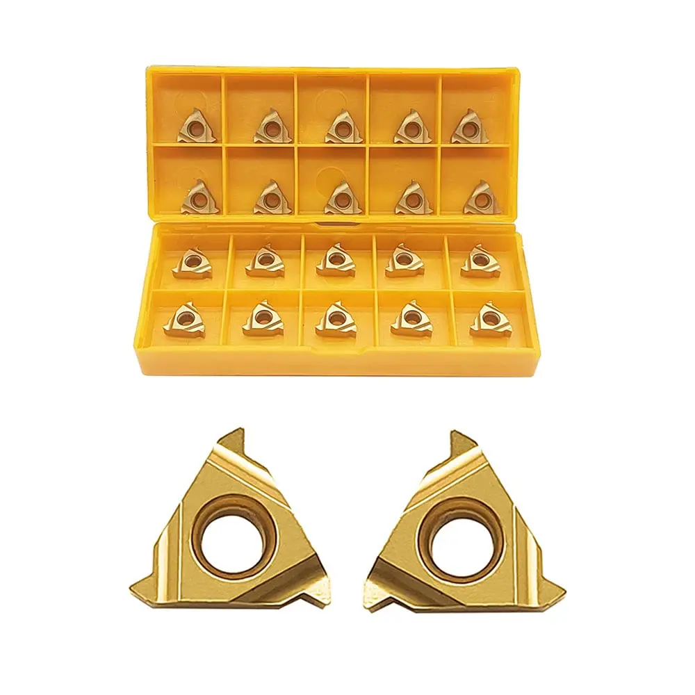

10PC MMT11ER AG60 /MMT11IR AG60/MMT16ER AG60/MMT16IR AG60 Carbide Insert for External Thread/Internal Thread Turning Tool Holder