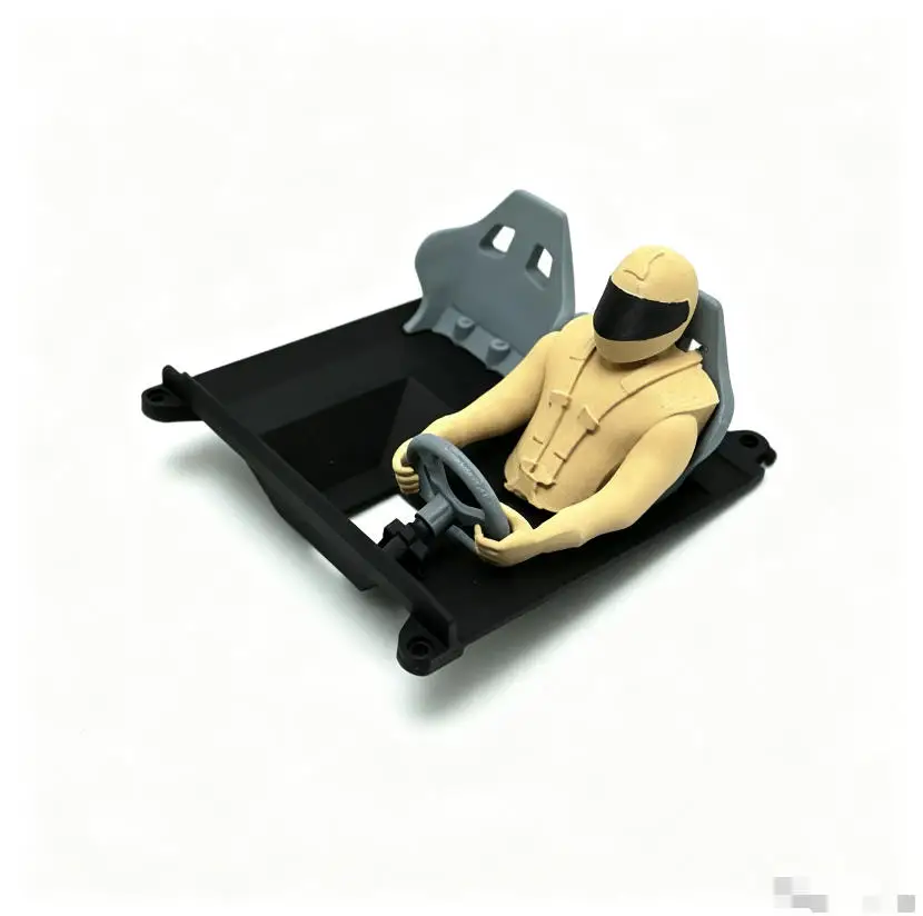 Cockpit imprimé en 3D, figurine de pilote, kit intérieur, châssis tubulaire pour RC Rock Crawler