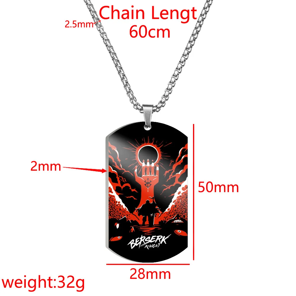 أنيمي Berserk Behelit الشجاعة قلادة تأثيري غريفيث بيضة الملك العصر الذهبي قوس الفولاذ المقاوم للصدأ قلادة مجوهرات الأزياء