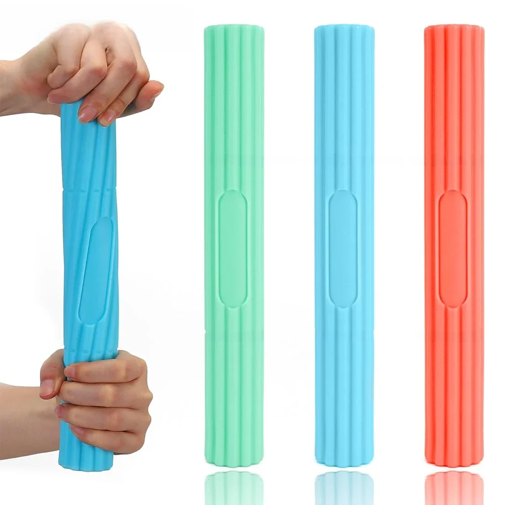 QMWWMQ 1 szt. Giętkie drążki do ćwiczeń ręcznych-Flex Therapy Bar wzmacniacz-łagodzenie bólu ścięgna łokcia tenisisty i golfistów — zdjęcie 2