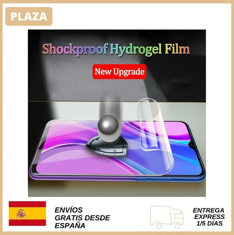 Flexbile Xiaomi Redmi Note 10 Pro hydrogel screen Protector free shipping from Spain