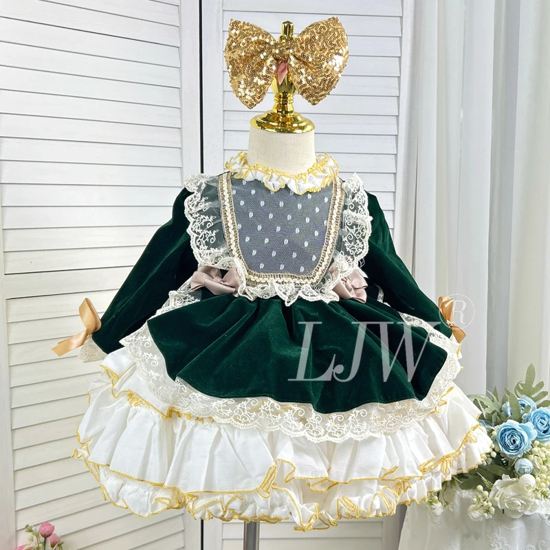 Lolita princess dress for girls Baby Birthday Dress Gorgeous and adorable girls' beauty pageant dresses Wedding flower girl dres