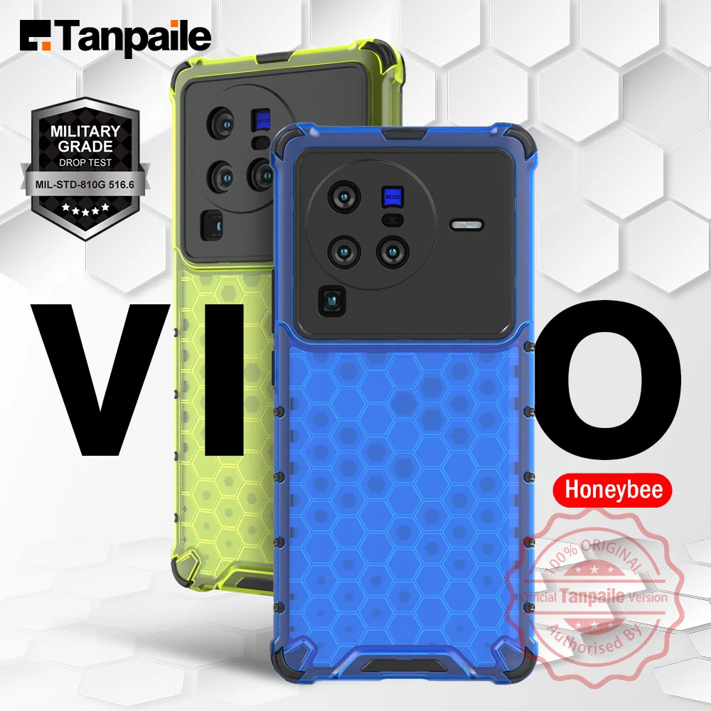 

Tanpaile Honeycomb Shockproof Clear Armor Case For VIVO Y21 Y51 X80 Hard Protection Back Cover Casing Funda bumper