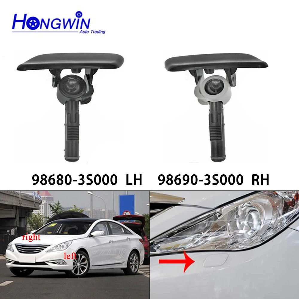 For Hyundai I45 Sonat YF 2011 2012 2013 2014 Headlamp Headlight Washer Spray Nozzle Cover Cap Left Right 98690-3S000 98680-3S000