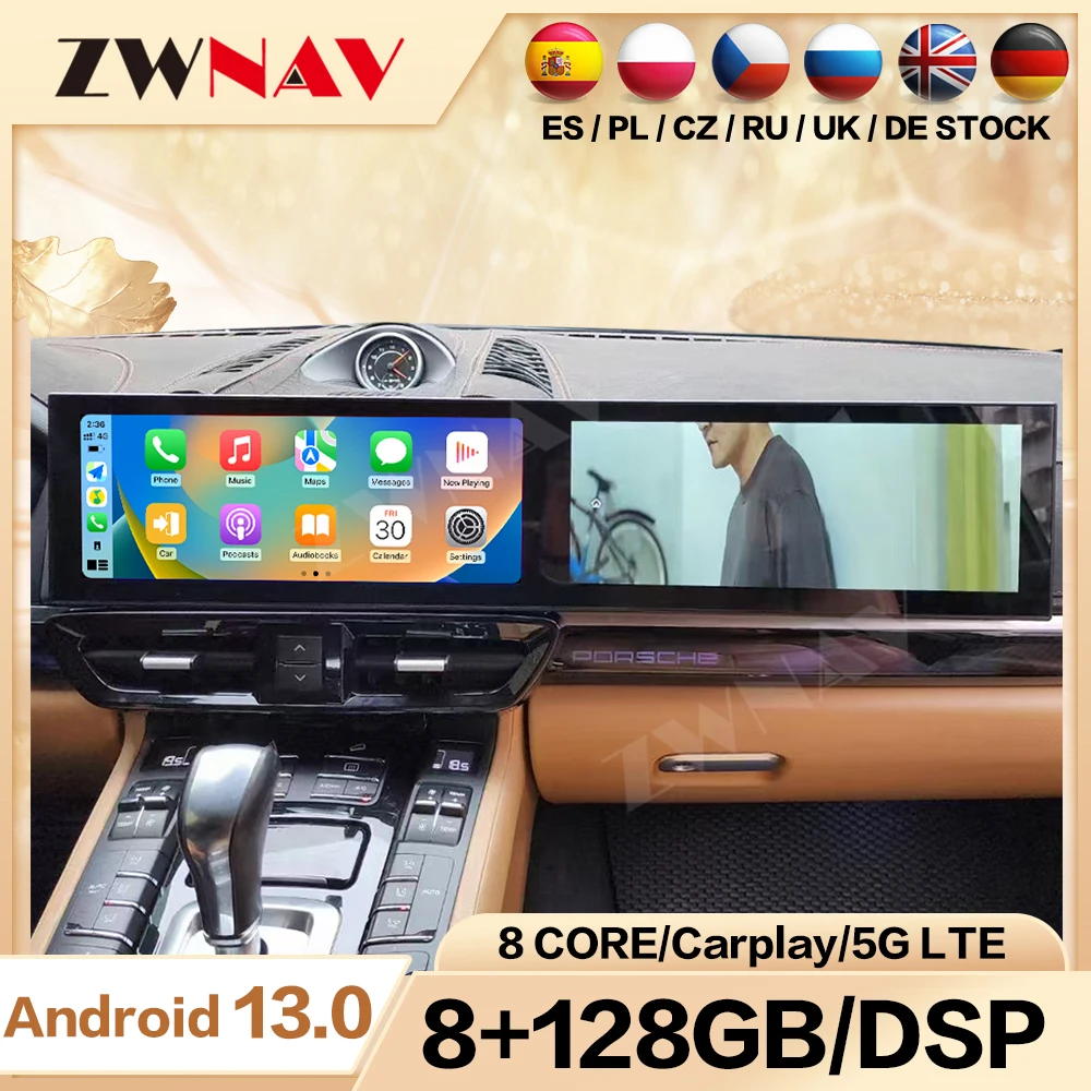 

24.6'' Dual Screen for Porsche Cayenne 2010-2017 GPS Navi Wireless Carplay Auto Multimedia Car Radio Player Stereo Head Unit