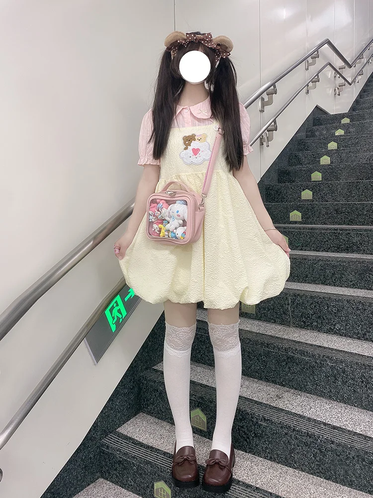 Cassual Ita borsa da donna Kawaii animetrasparent borsa a tracolla borsa a tracolla dolce Lolita spille distintivi mostra regali per ragazze