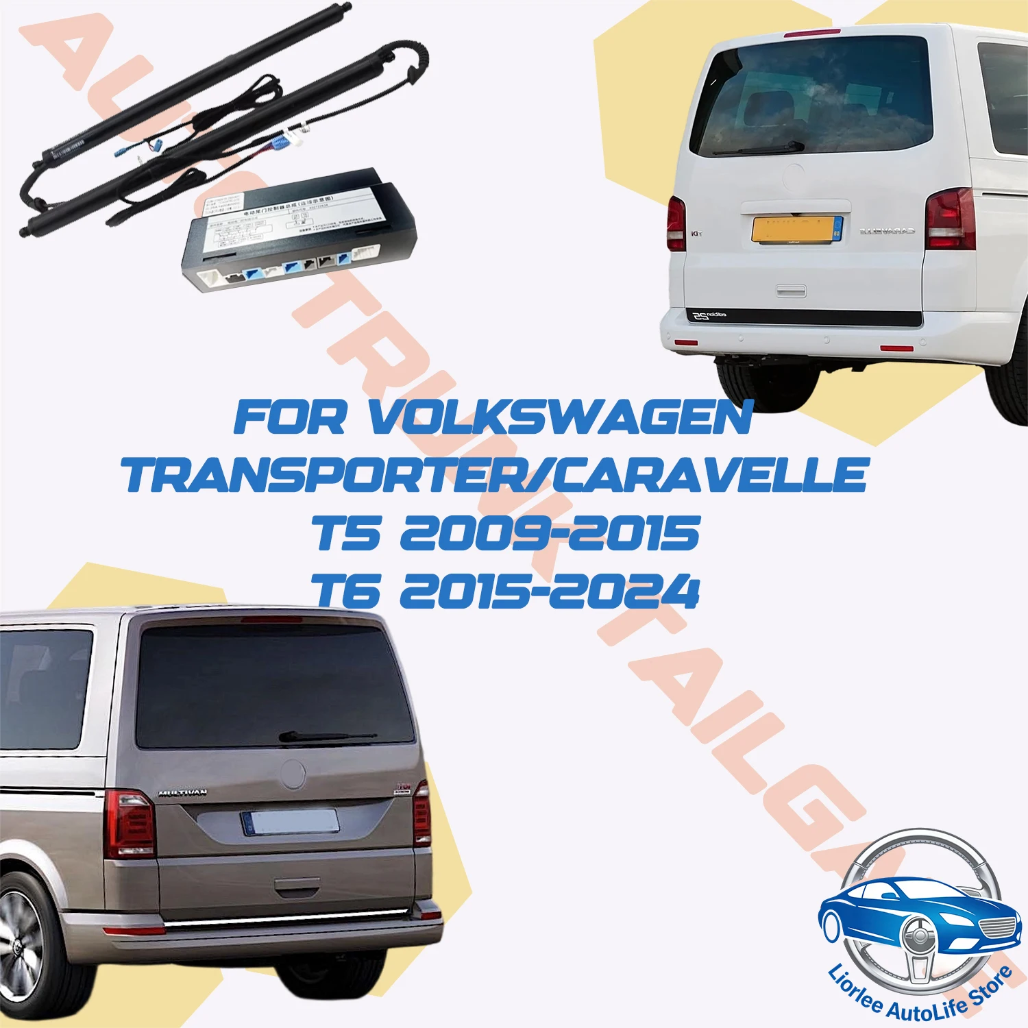 For Volkswagen Transporter/Caravelle T5 T6 Car Power Trunk Lift Electric Hatch Tailgate Tail Gate Strut Auto Rear Door Actuator