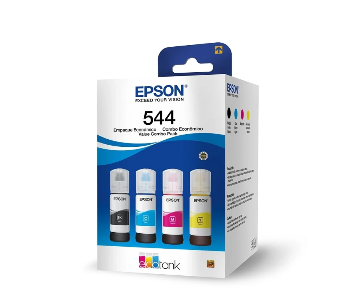 COMBO TINTA EPSON 544 T544 para L3210 L3250 L3110 L3150 L5190 L1250