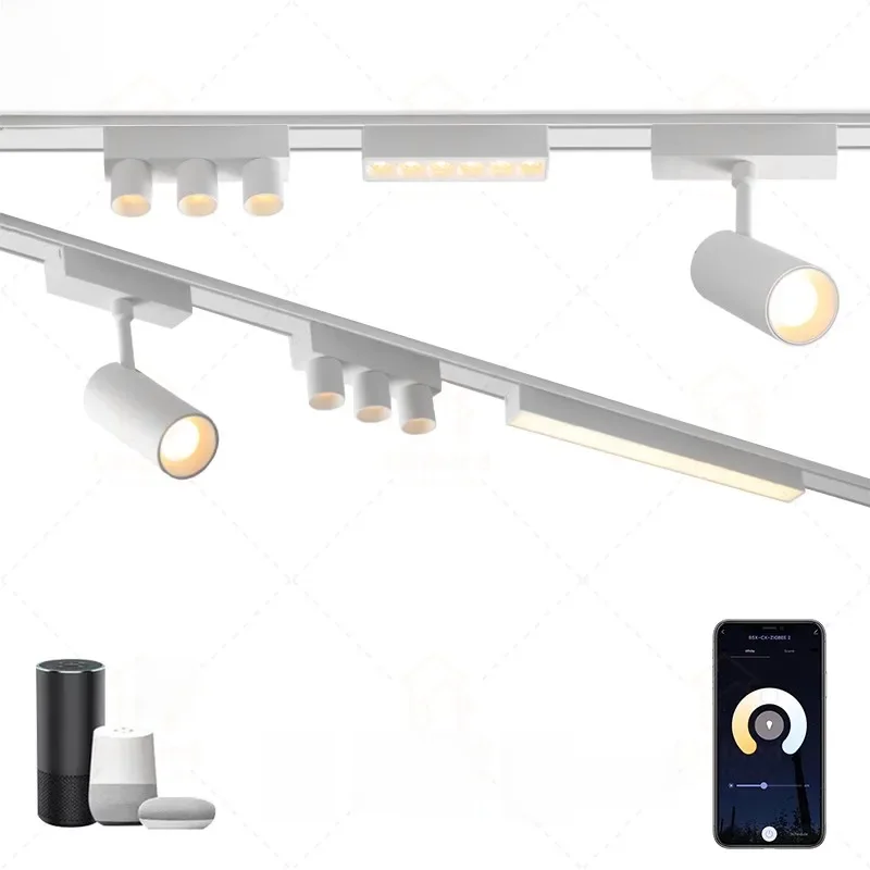Seria ST1 Biała inteligentna TUYA ZIGBEE Ultra cienka aluminiowa lampa magnetyczna o wysokiej twardości 6 mm Nowoczesna elastyczna oprawa do pokoju domowego — Zdjęcie 2 z 2