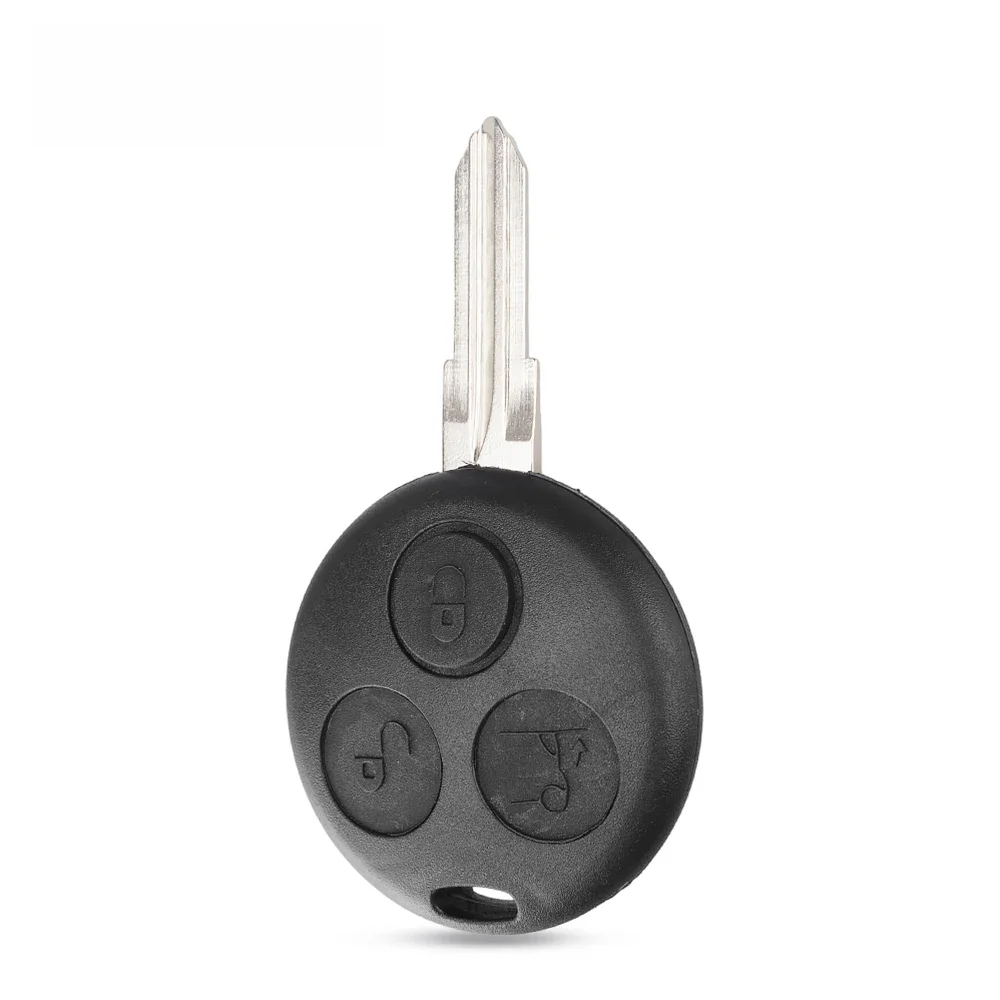 KEYYOU – coque de clé télécommande de remplacement pour Mercedes Benz SMART Fortwo 450, Forfour Roadster, 3 boutons, lame vierge, étui pour clé de voiture