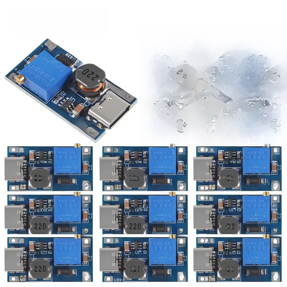 5/10szt MT3608 DC-DC Step Up Converter Booster 3608 Type-C Power Supply Module Boost Step-up Board MAX output 28V 2A Micro USB — zdjęcie produktu 7