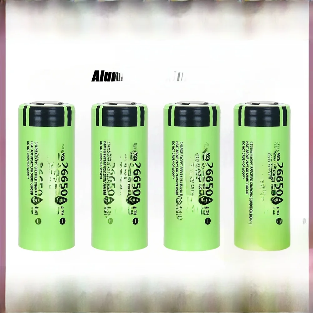 Batterie aste au lithium avec mini lampe de poche en alliage d'infraction, puissance 24.com 4.2, capacité 26650 mAh, 5000 V, 26650