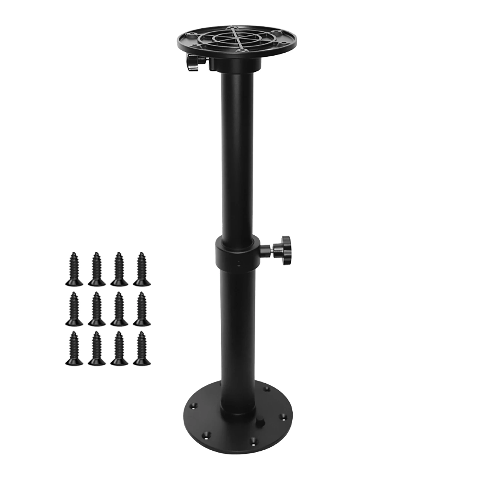 

Опора для стола из алюминиевого сплава, регулируемая, для автодомов, лодок, яхт – съемное основание-подставка – высота 46-70 см, морской класс, простая установка