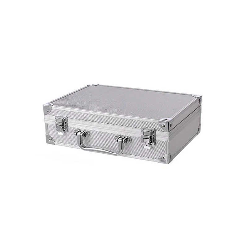 Portable Household Small Sound Card Tools Box Aluminum Alloy Storage Insurance Documents Hardware Equipment Tnstrument Box Cases