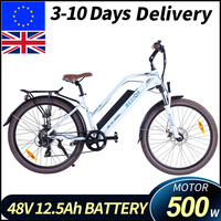 BEZIOR M2PRO 26INCH ELECTRIC BIKE CE STANDARD 500W 48V14.5AH FULL ELECTRIC FUNCTION FINGER THROTTLE REMOVABLE BATTERY