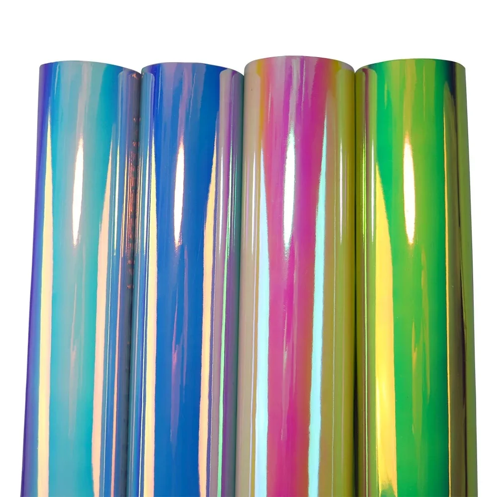 30x134cm rolka opalizujący holograficzny lustro Faux Radium Film specjalna skóra laserowa tkanina syntetyczna do torby kolczyk w kształcie kokardki BH002 — zdjęcie 2