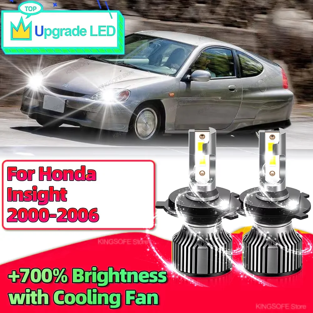 

2 шт. светодиодная лампа H4 автомобильные фары CSP CHip Canbus авто фары 30000LM для Honda Insight 2000 2001 2002 2003 2004 2005 2006 HiLo