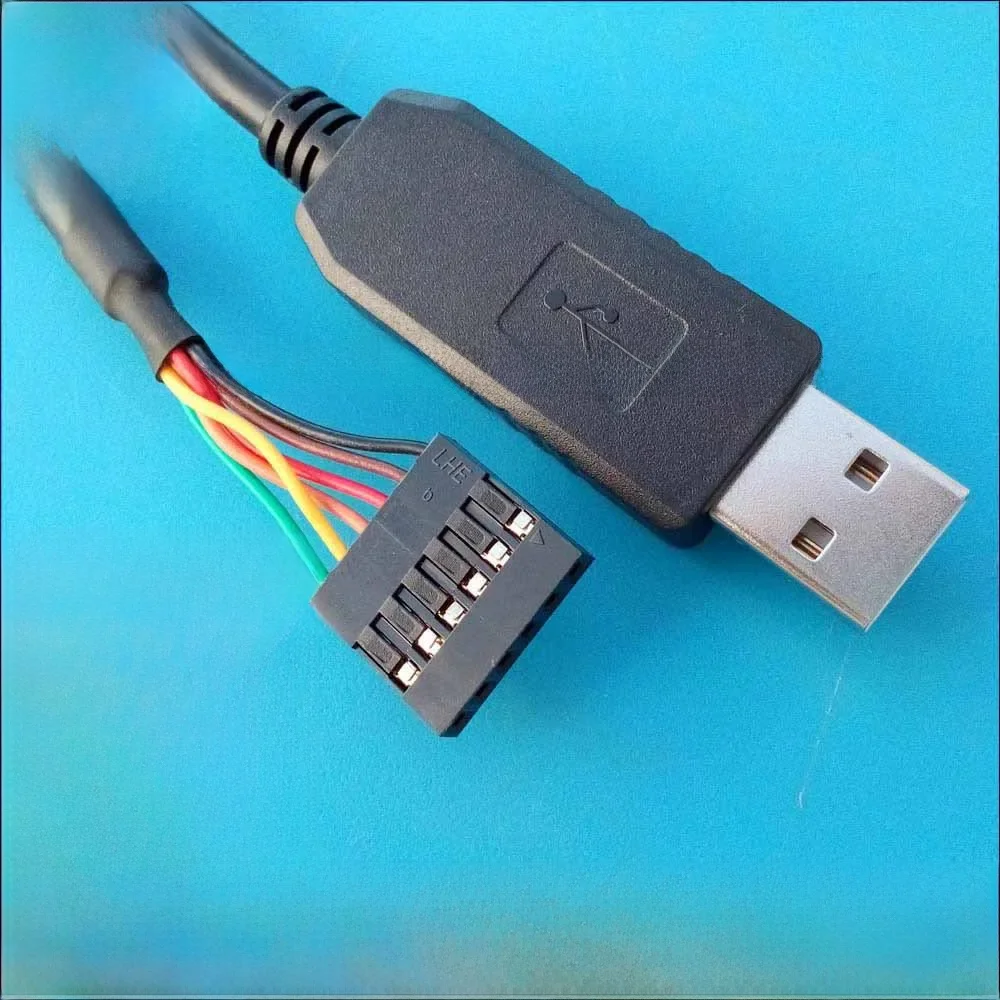 Kabel do pobierania TTL-232R-3V3/5V FTDI USB UART TTL 6-pinowy z 1,5 mm rasterem pinów, kabel debugujący 1329311, kabel do flashowania BBB Beagle Bone — zdjęcie 2
