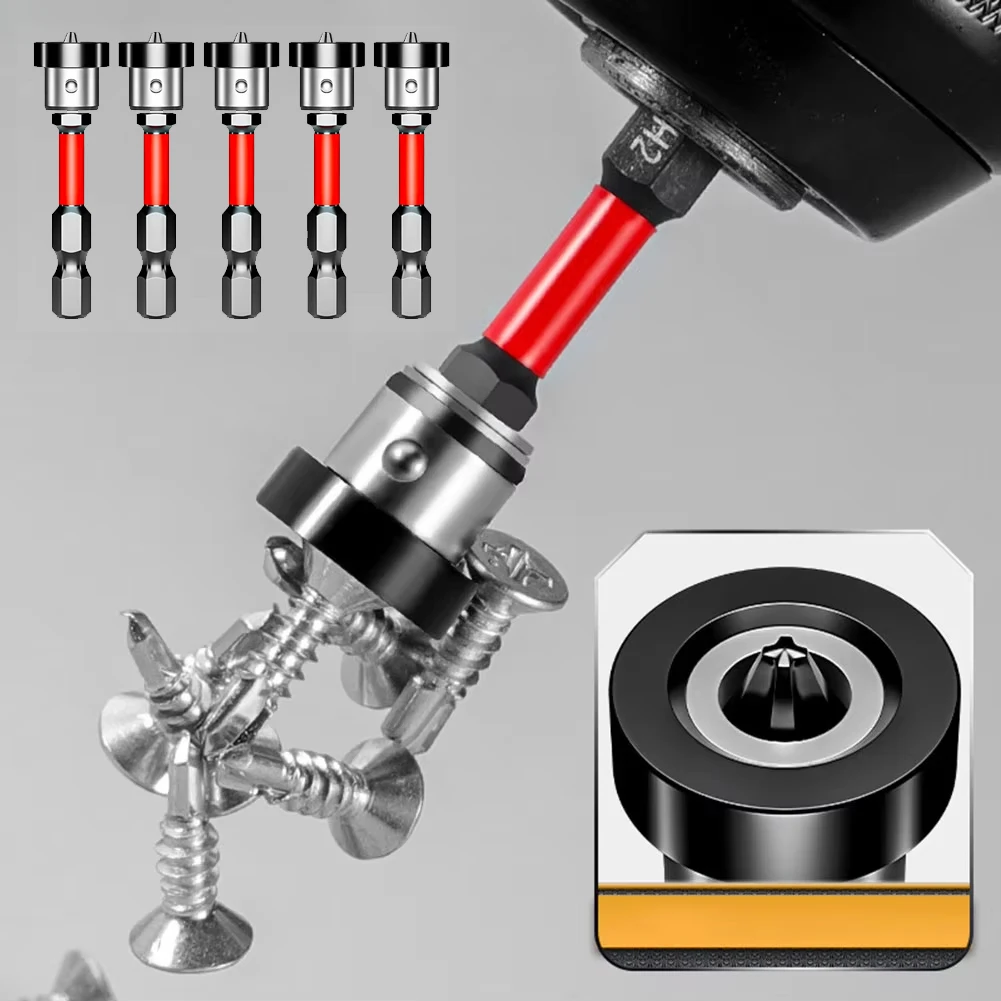 5pcs 50mm מיקום מברג חתיכות בורג גבס גבס לוח גבס גבס לוח גבס