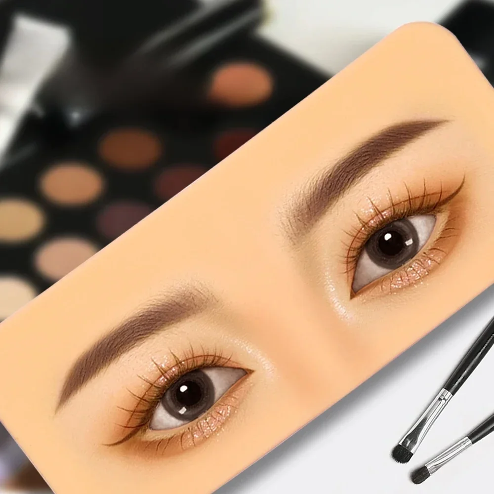 EyebloggTattoo Training Skin Pad, Premium, Silicone 5D, Planche de maquillage en continu pour les yeux, Académie de beauté, Cosmétique, Synthétique