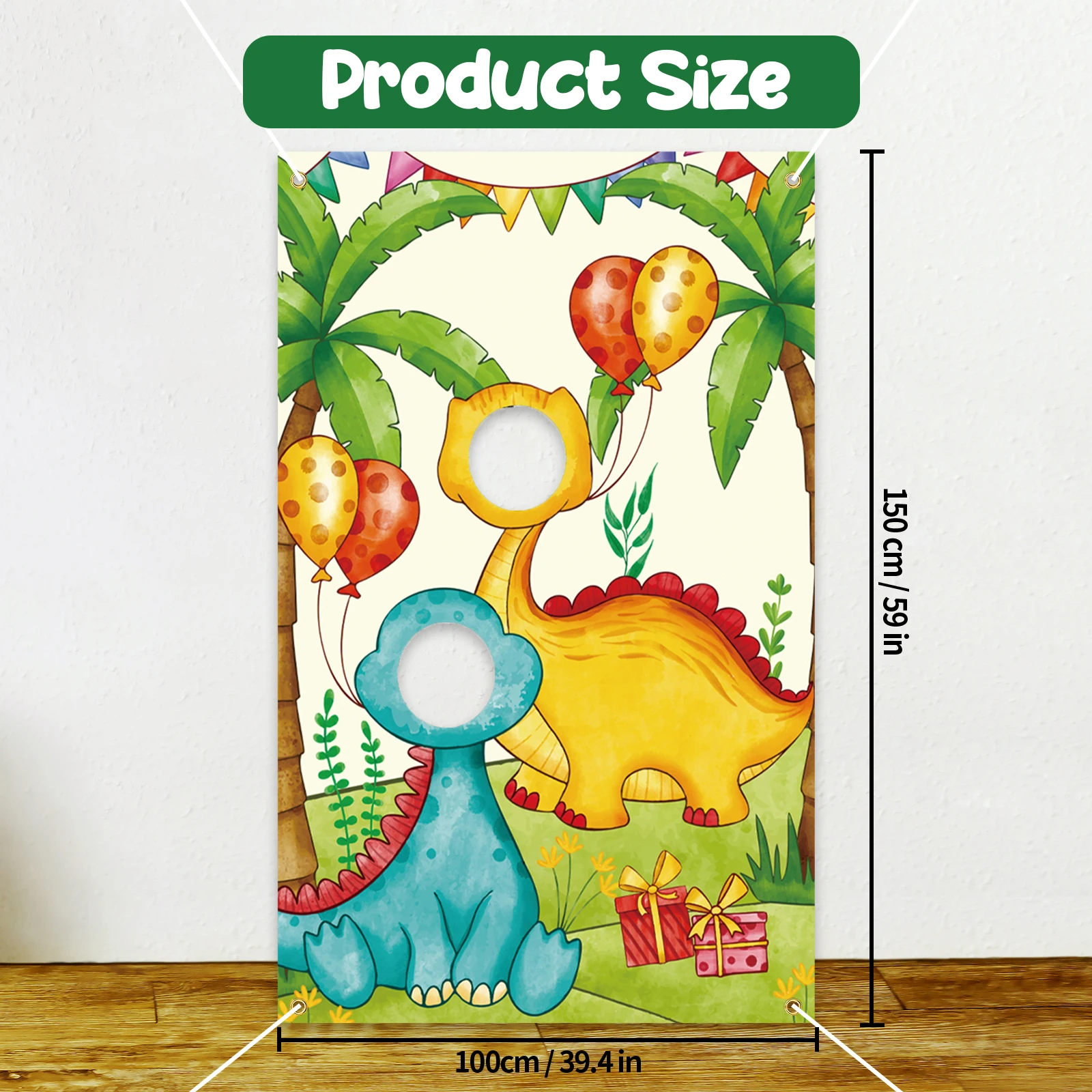 Vibrant Dinosaur World Park Photo Props Banner Decorations,for Dinosaur Theme,Birthday,Rainforest Animals Party Decor Supplies