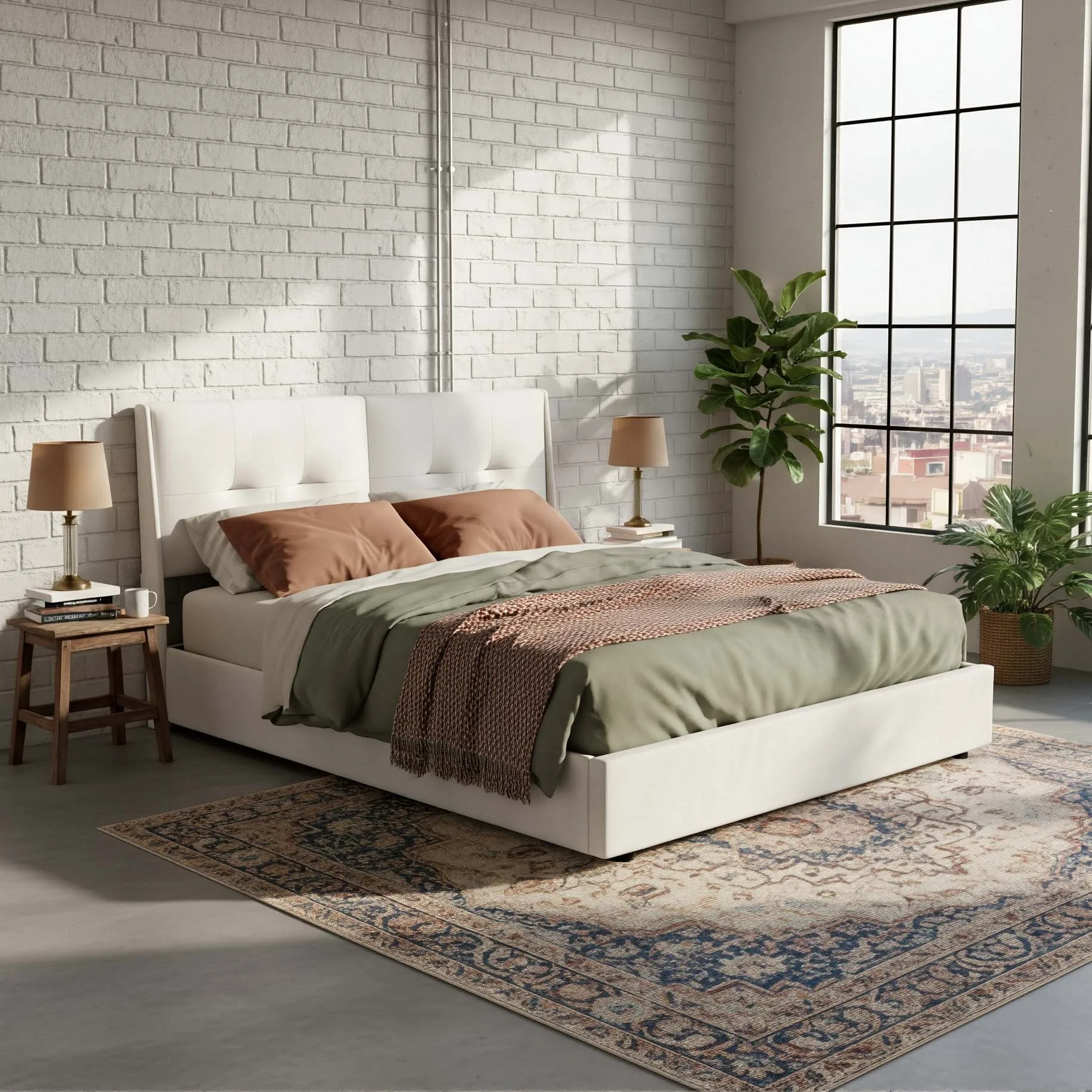 Trunk letto 140x200 idraulico cm con LED, testiera in velluto beige, ampio contenitore, struttura letto per adulti