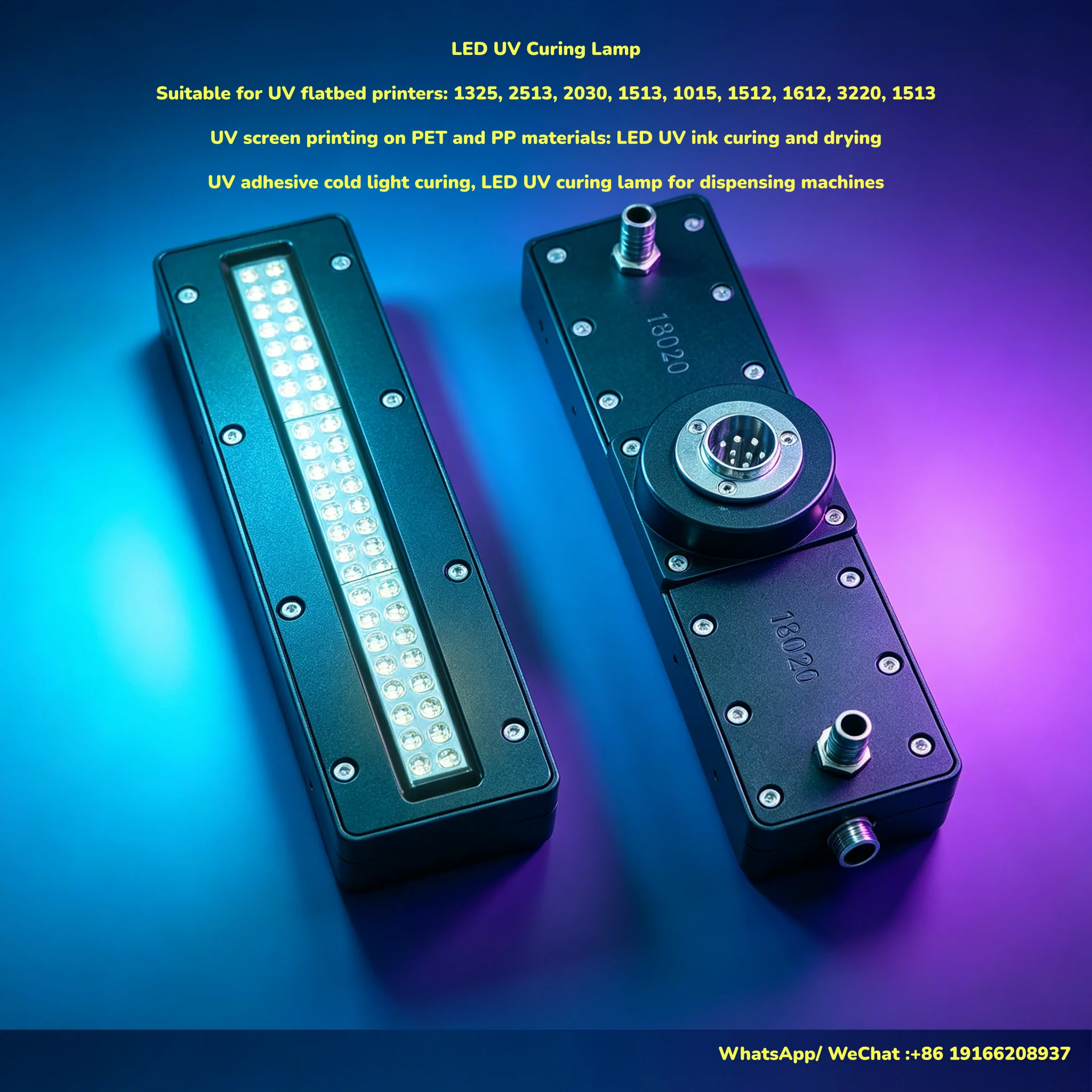 12 W/cm^2 Water Cooling uv led 395nm for UV Roll to Roll Printer UV Screen Printing Machine Desktop UV Oven UV Adhesive Curing