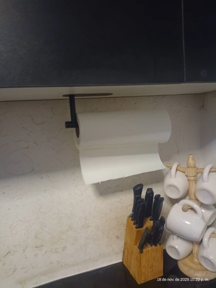 Kitchen Paper Towel Holder Adhesive Tissue Hanger Toilet Roll Paper Dispenser Cabinet Storage Napkin Rack Bathroom Accessories photo review