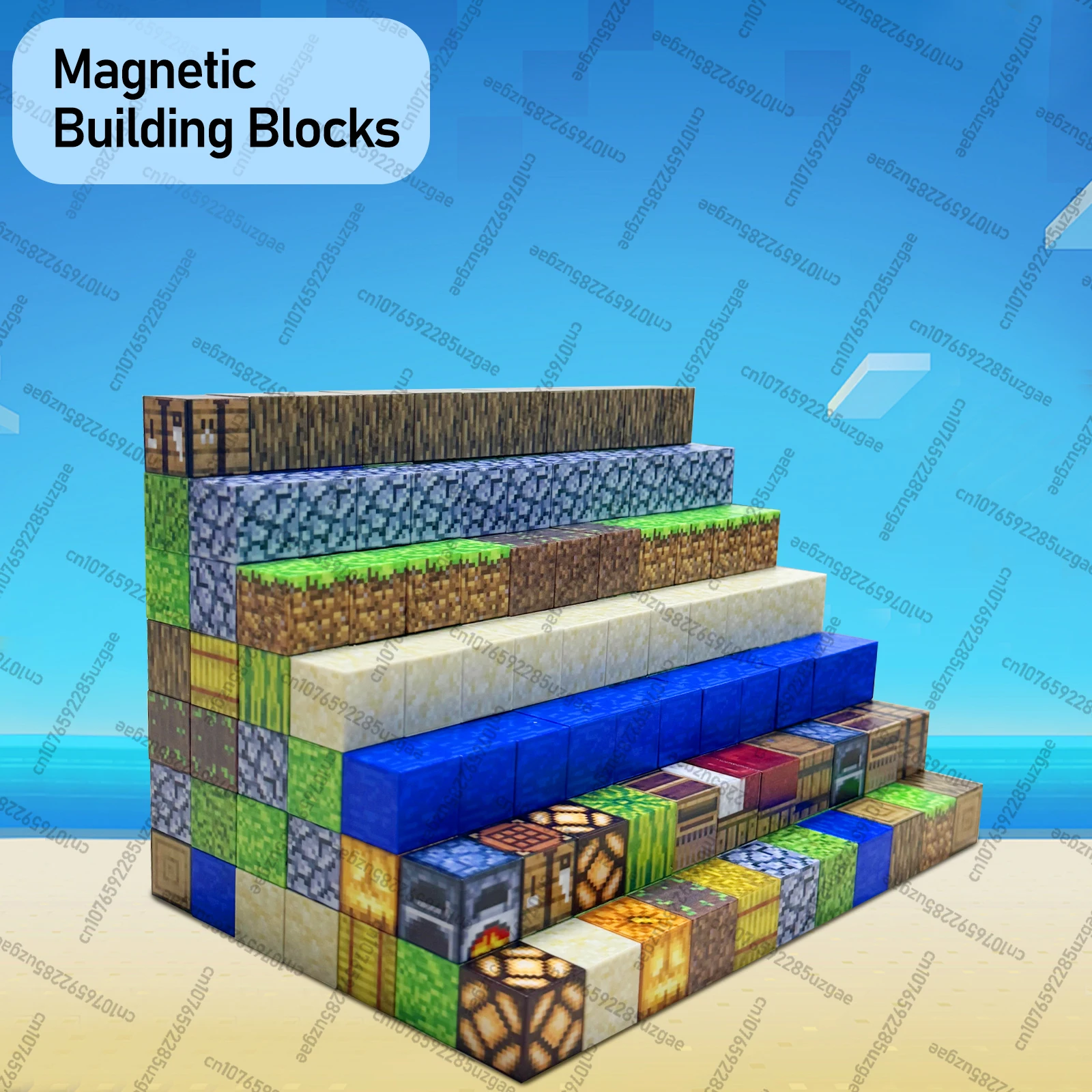 2025 nuevo 124-212 Uds juego de bloques magnéticos Mine imán mundos DIY juguetes para niños niñas STEM Montessori cubos sensoriales juego juguetes regalo