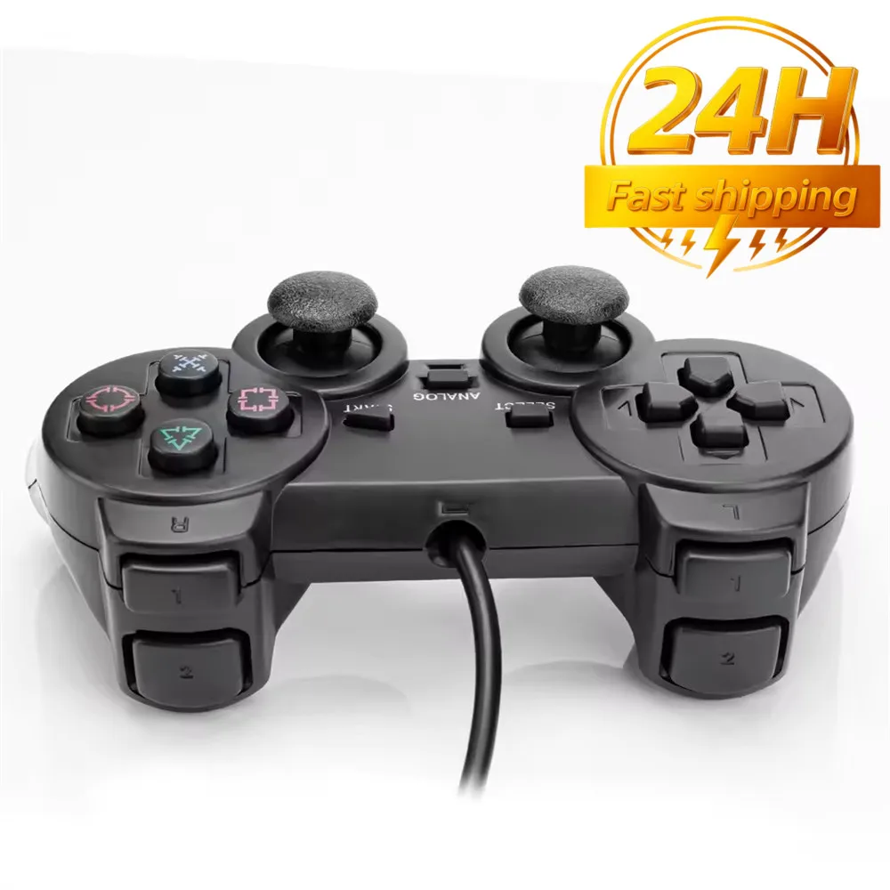 controle-com-fio-para-ps2-joystick-de-jogo-com-vibracao-para-playstation-2