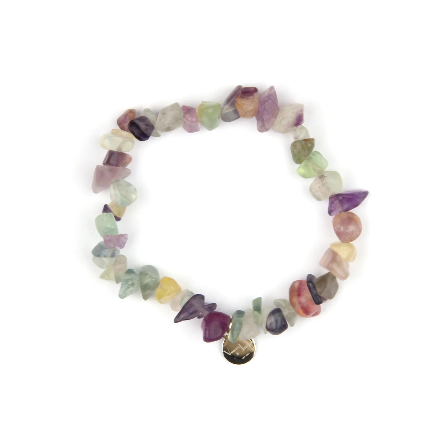 

Fluorite Raw Shape Prism Mind Bracelet