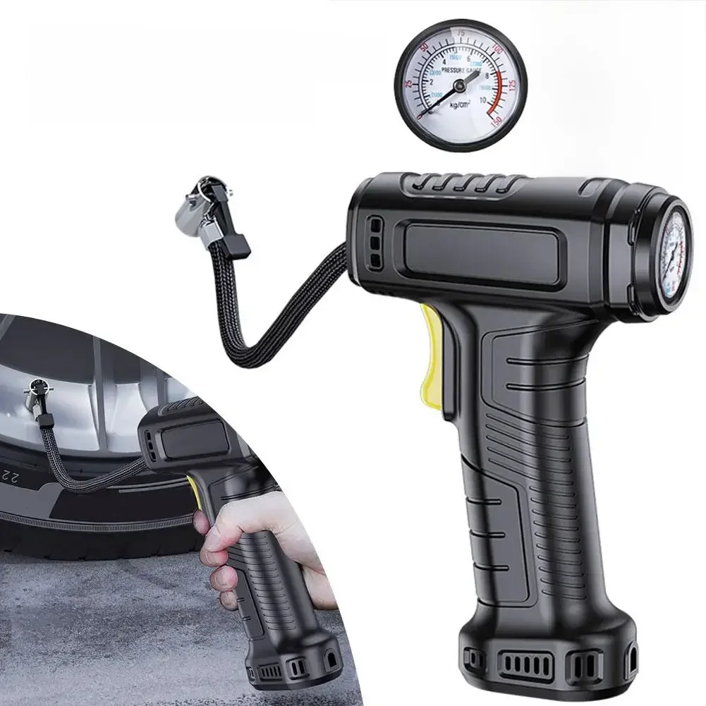 AliExpress SUITU 120W Handheld Air Compressor Wireless/Wired Inflatable Pump Portable Air Pump Tire Inflator Digital for Car Bicycle Balls