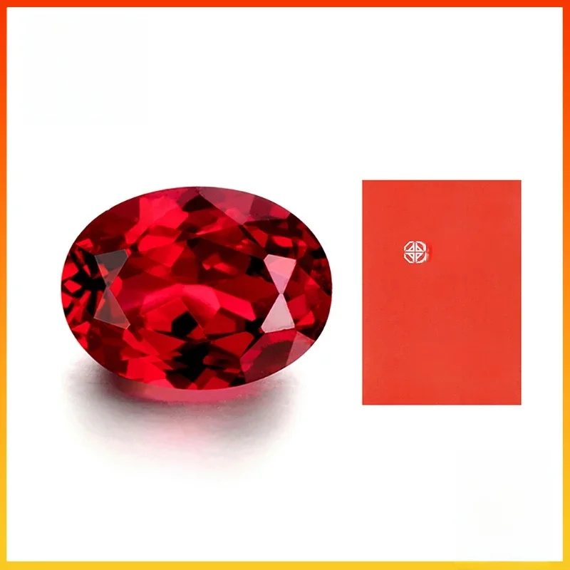 Top duivenbloed ovale vorm Lab Grown Ruby losse edelstenen met AGL-certificaat