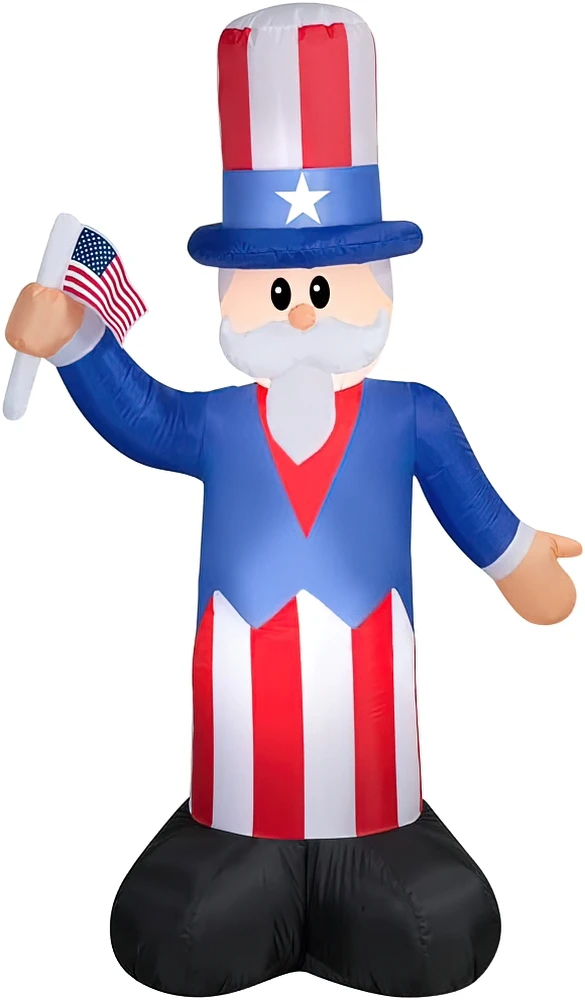 

Inflatable Uncle Sam with LED Light Yard Garden Decoration