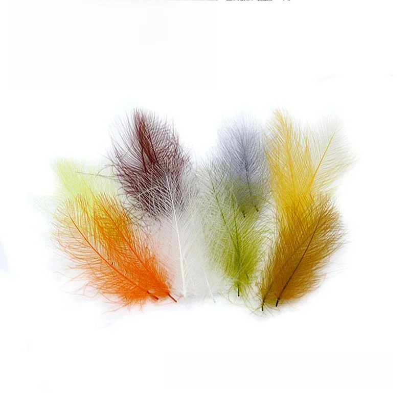 Plumes De canard CDC pour attacher des mouches, filet De 0.5 grammes, plumes De fesses De canard Cul De Canard, ailes volantes sèches, matériaux pour attacher des mouches