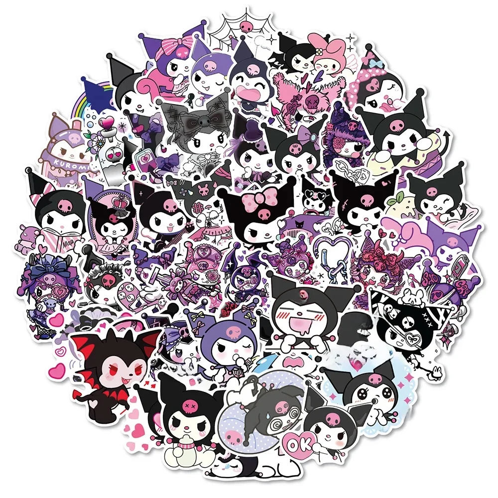 10/30/50PCS Nette Kuromi Cartoon Aufkleber Pack Wasserdicht DIY Laptop Telefon Fall Kawaii Sanrio Anime Aufkleber abziehbilder Großhandel