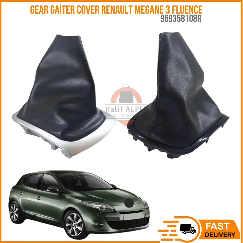

For Gear gaiter cover Renault Megane 3 Fluence Fleather gray and black color Oem 969358108R fast shipping
