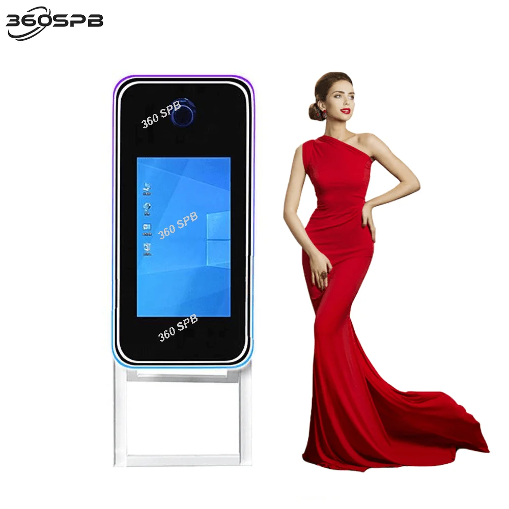 

360SPB M4 40″ Portable Touch Screen Magic Mirror Photo Booth with Flight Case Packaging