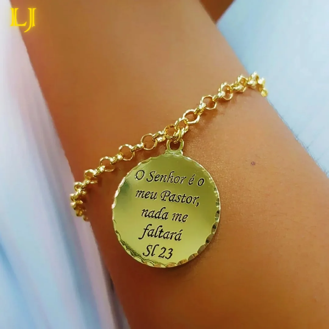 Bracelet Men and Women's 6mm Portuguese Lind + Medal Phrase Customizable Laser Engraving-Old Coin Bracelet