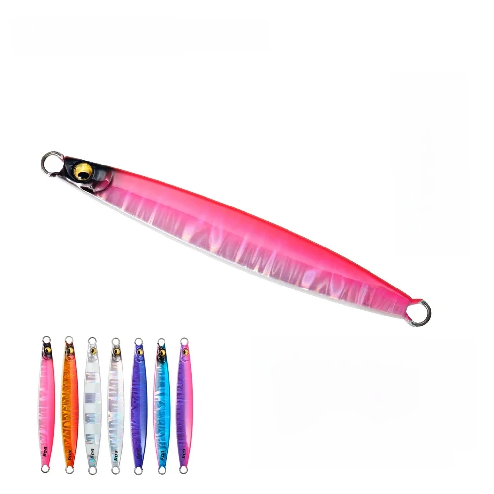 JIGGING PRO 60g 80g 100g Slash Beat Metal Jig Przynęta do jigowania w wodach słonych, pionowego jigowania, świecąca przynęta wędkarska, sprzęt wędkarski — zdjęcie 2